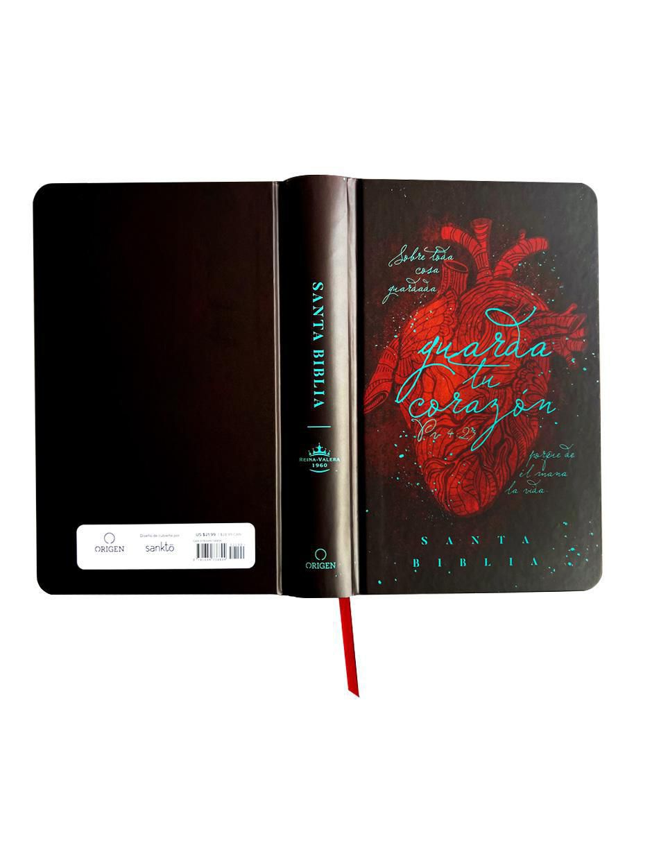 Libro Biblia RVR60 Nombres de Dios Guarda Tu Corazón, Color Marrón de Reina Valera 4
