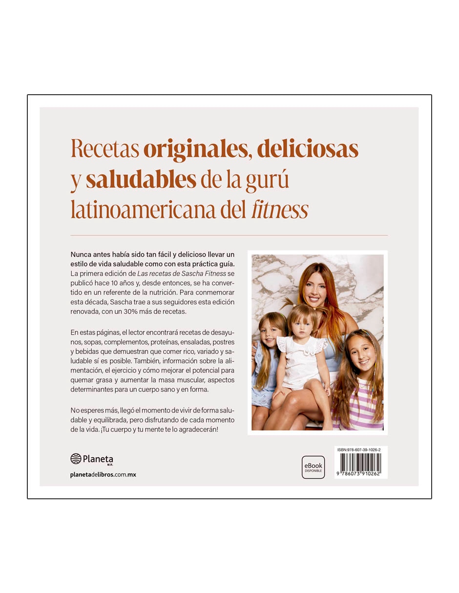Libro Las recetas de Saschafitness de Sascha Barboza 2