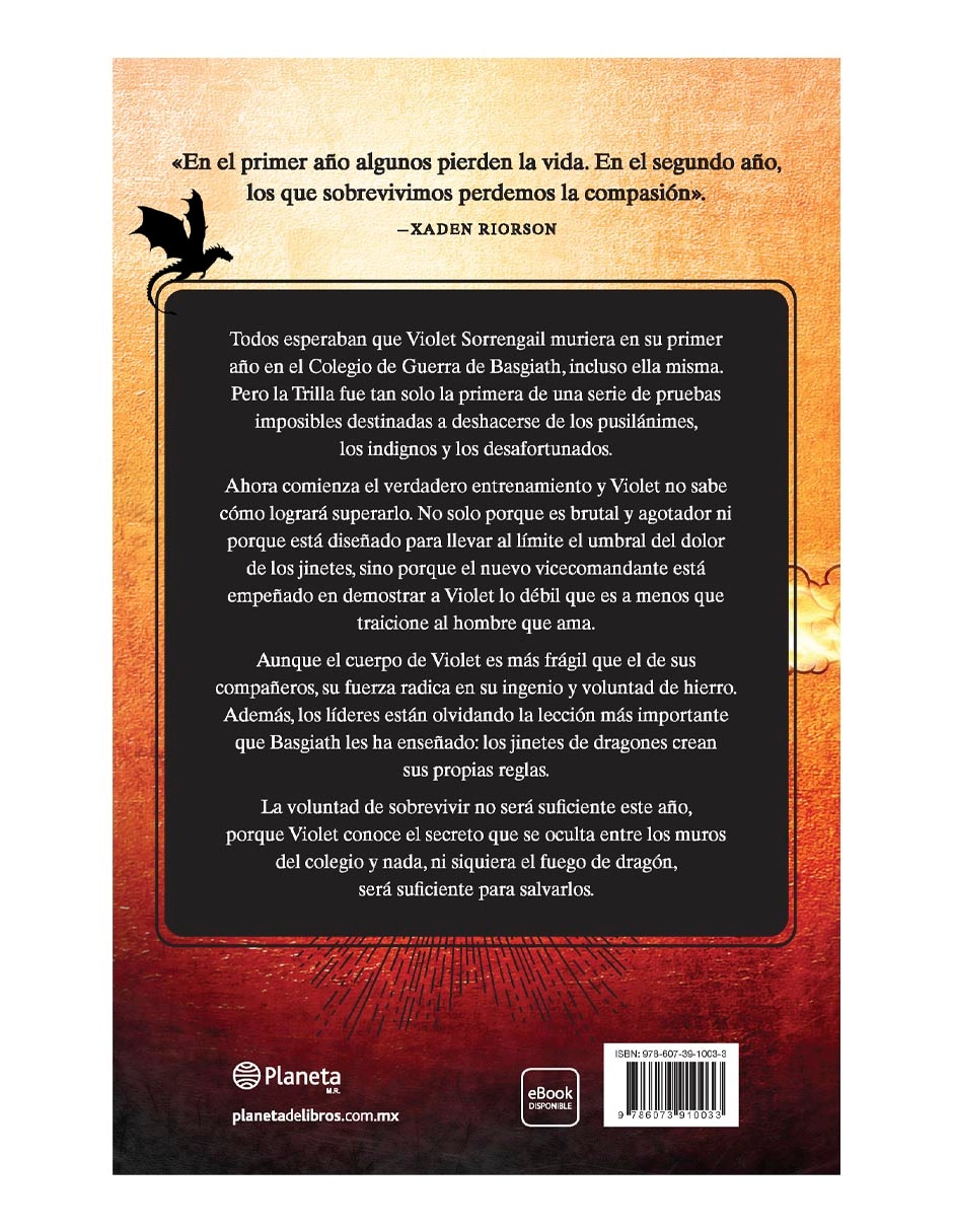 Libro Alas de hierro de Rebecca Yarros 2