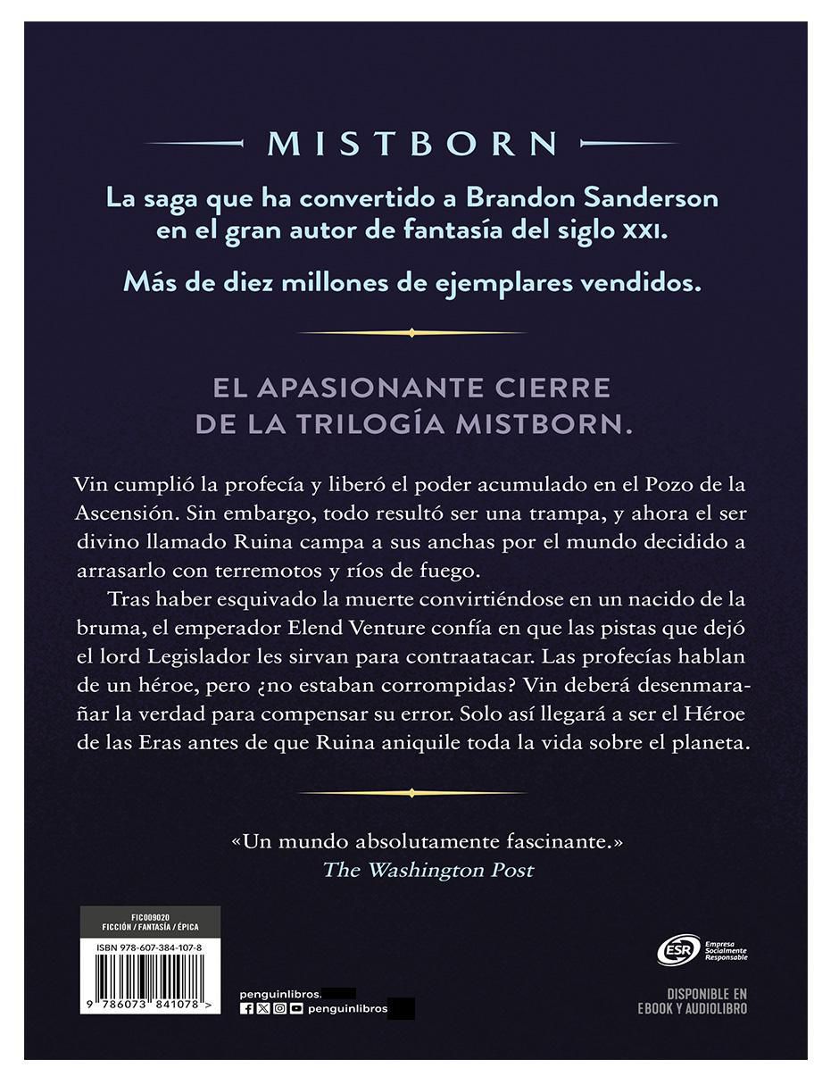 El Héroe de Las Eras Mistborn Libro 3 de Brandon Sanderson 2