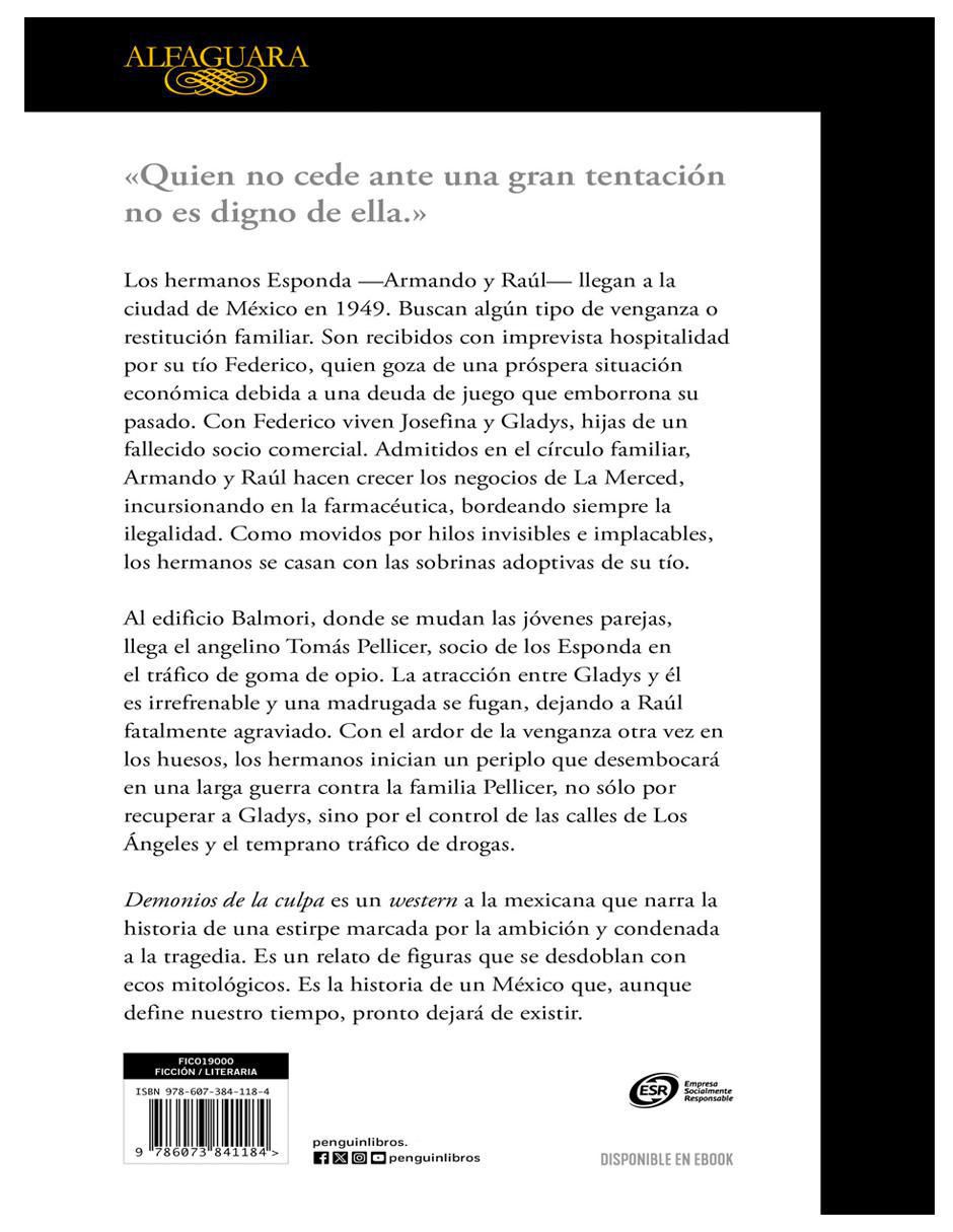 Libro Demonios de La Culpa de Sealtiel Alatriste 2