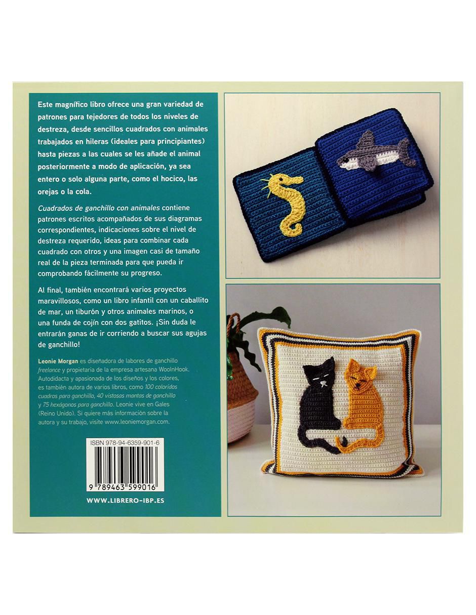 Libro Cuadrados de ganchillo con animales de Leonie Morgan 2