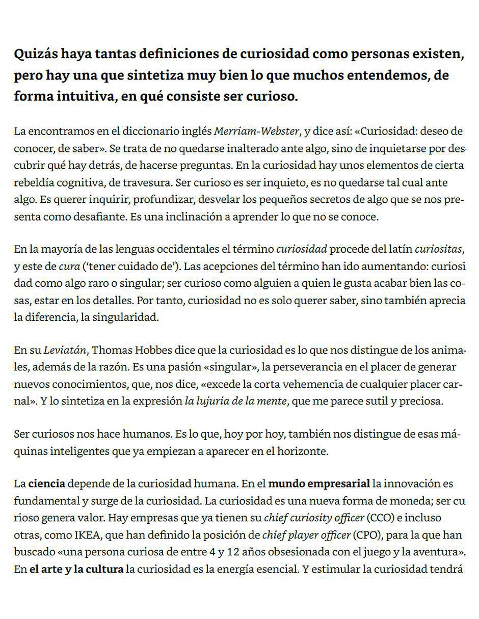 Libro Curiosidad = Felicidad y Éxito de Alfons Cornella 2