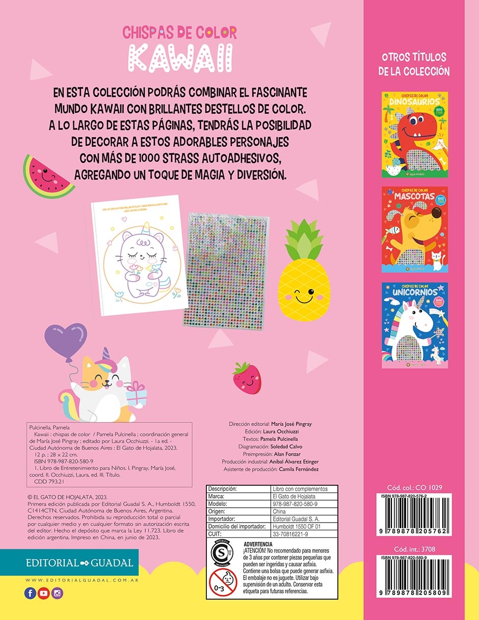 Libro Chispas de color: Kawaii de Varios 2