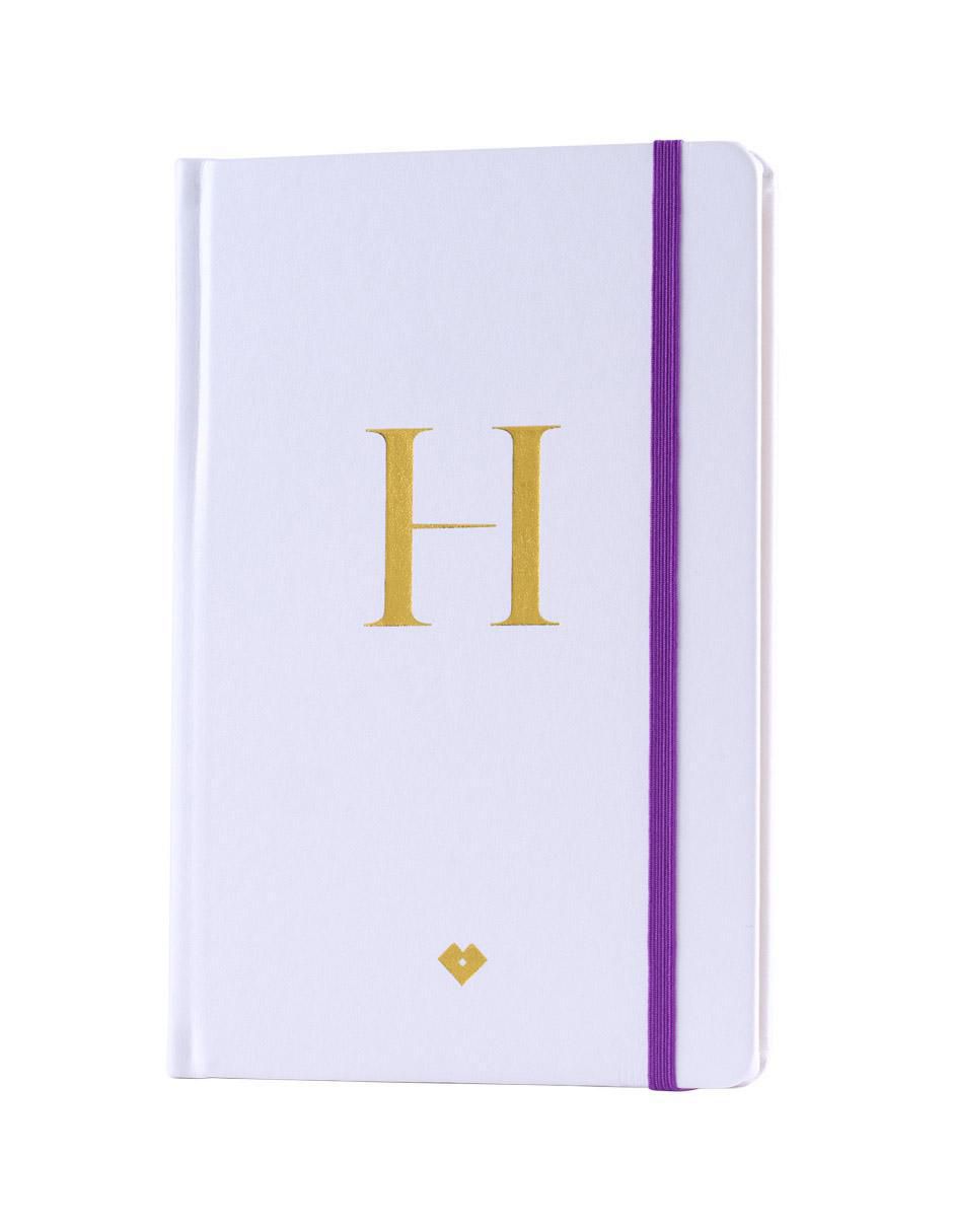 Libreta rayada y blanca