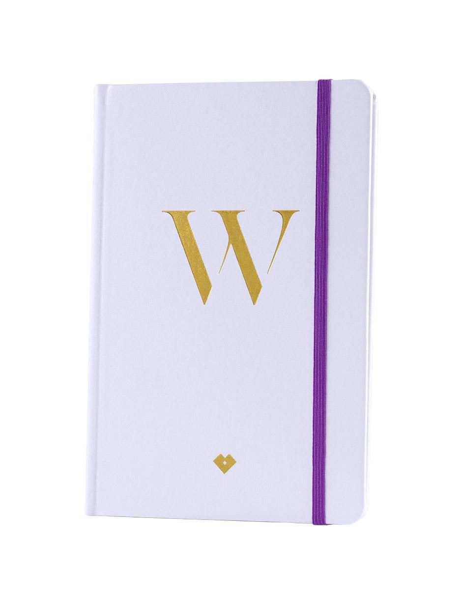 Libreta rayada y blanca