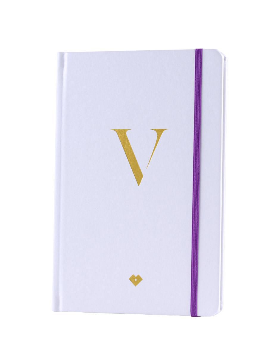 Libreta rayada y blanca