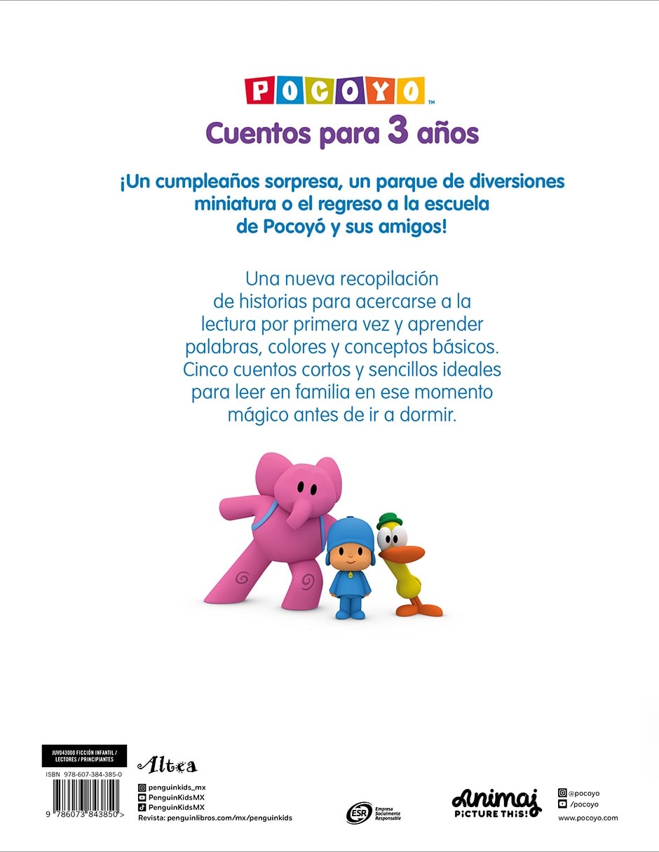 Libro Cuentos para 3 Años de Animaj 2