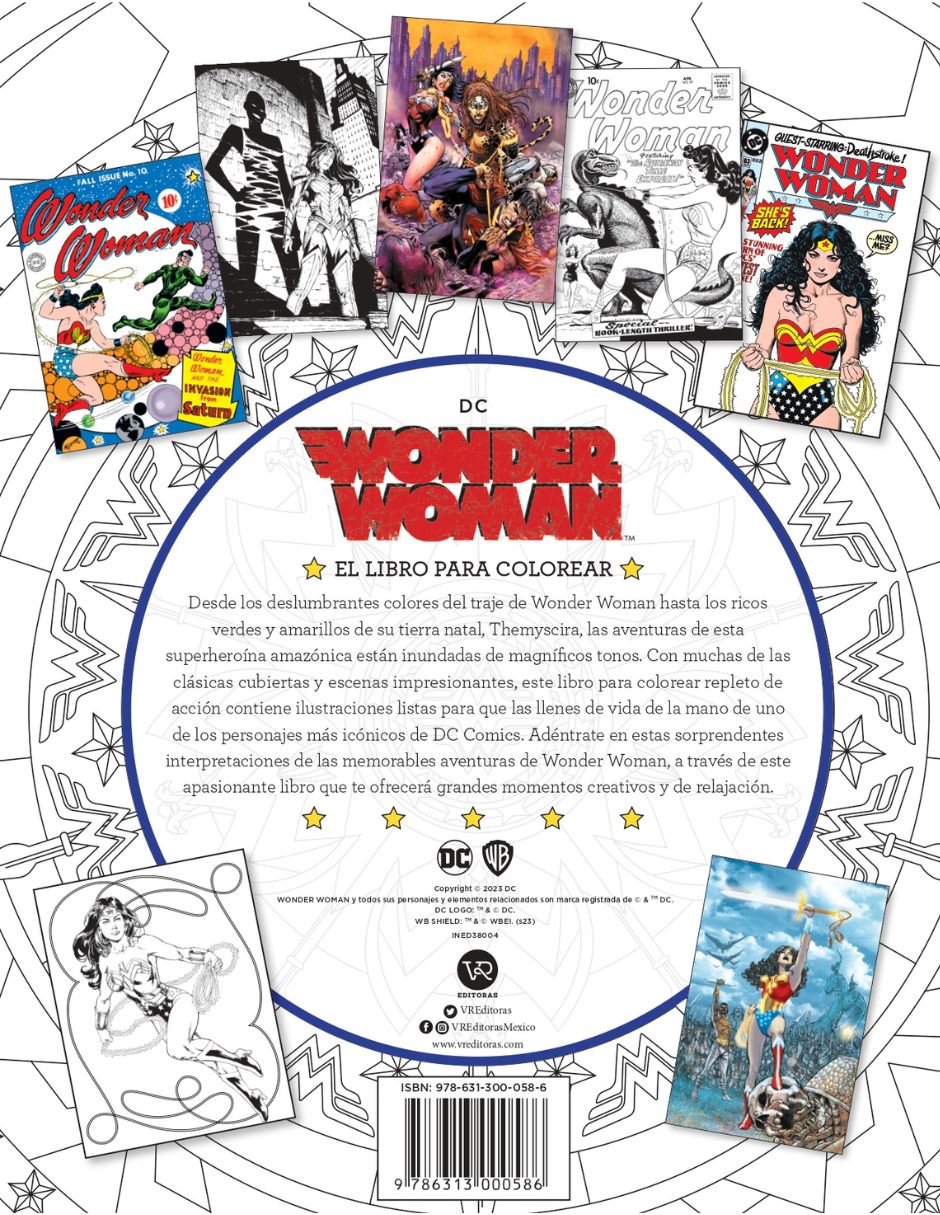 Wonder Woman El Libro para colorear de Insight Editions 2