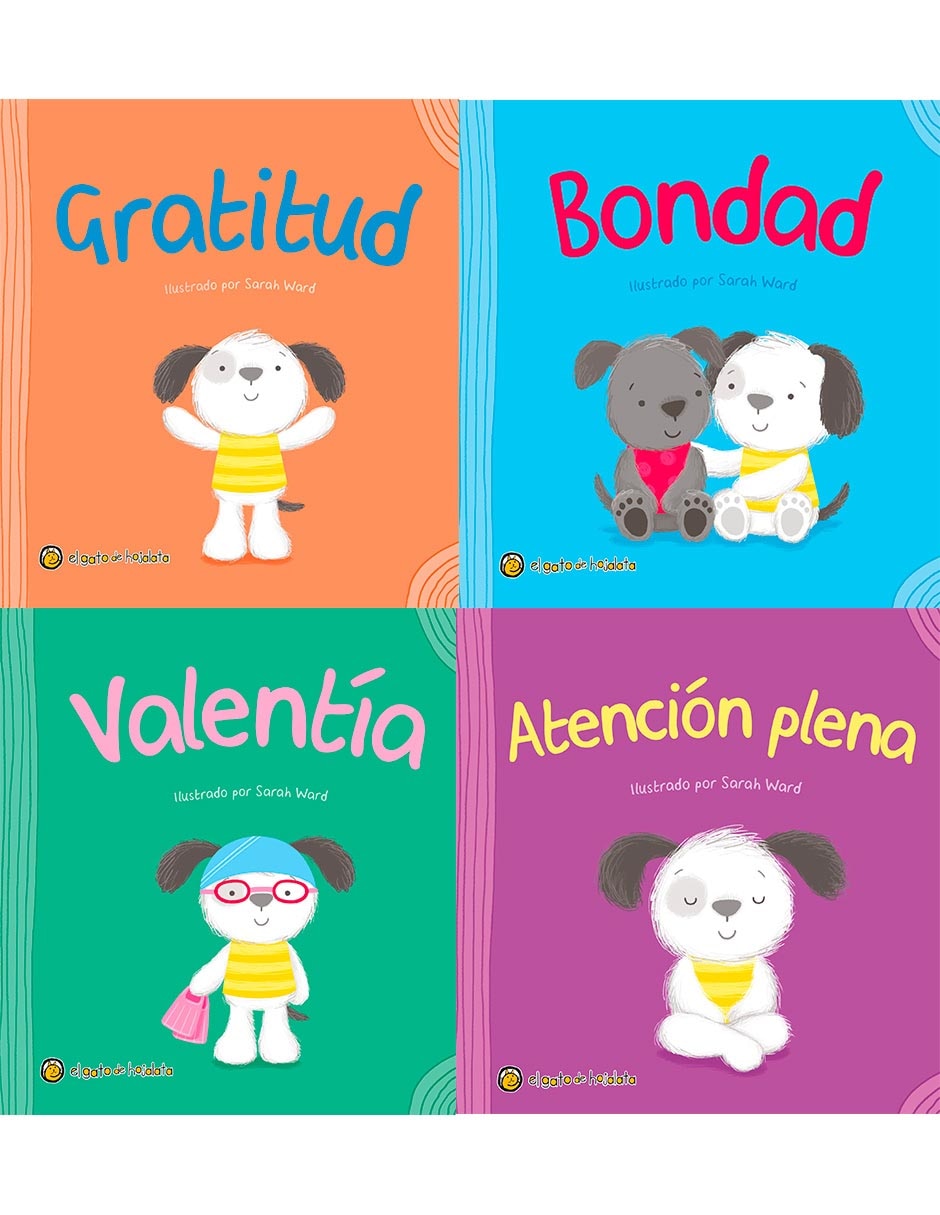 Set 4 libros Caminando juntos: gratitud, valentía, bondad, atención plena de Editorial Guadal
