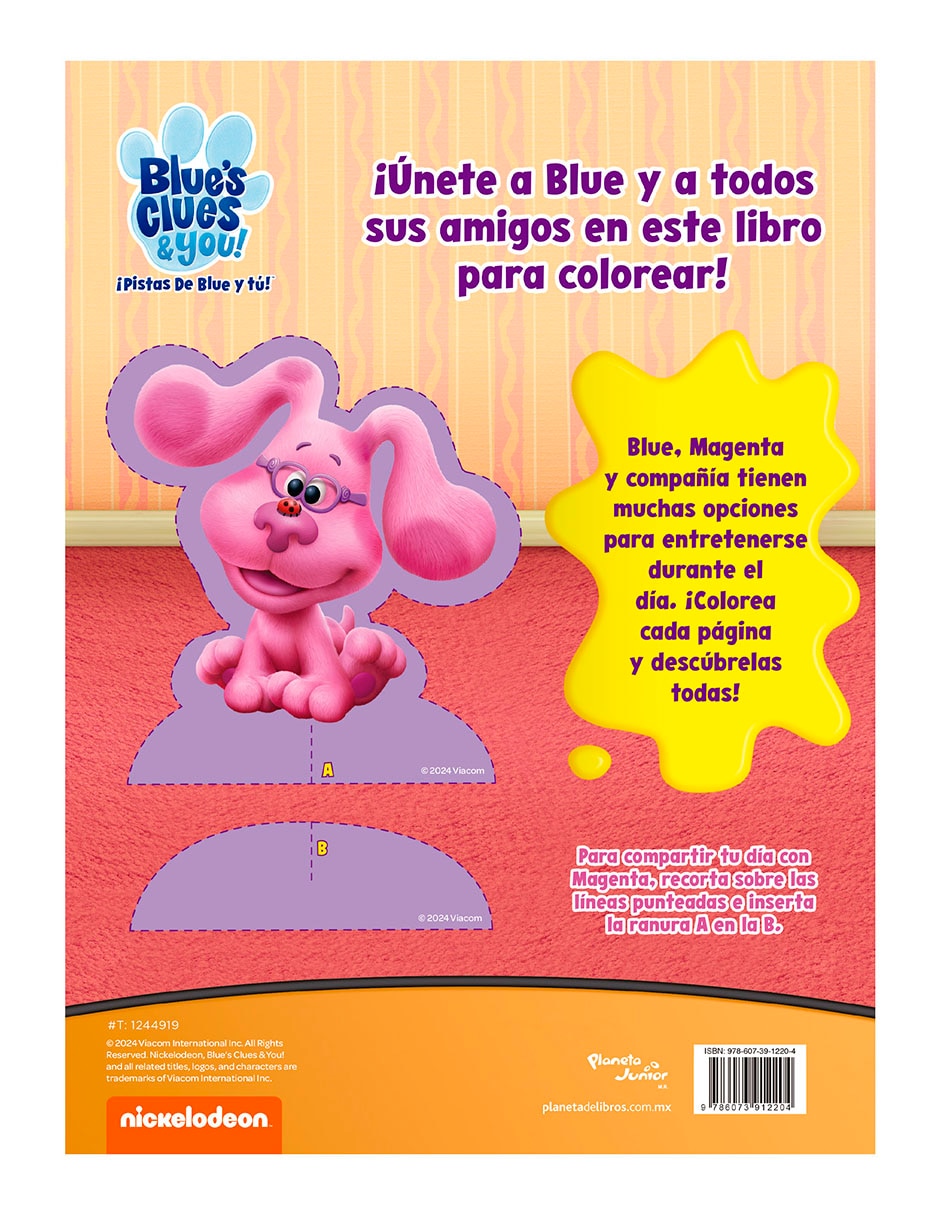 Libro Las Pistas De Blue Y Tu Colores Al Maximo de Nickelodeon 2