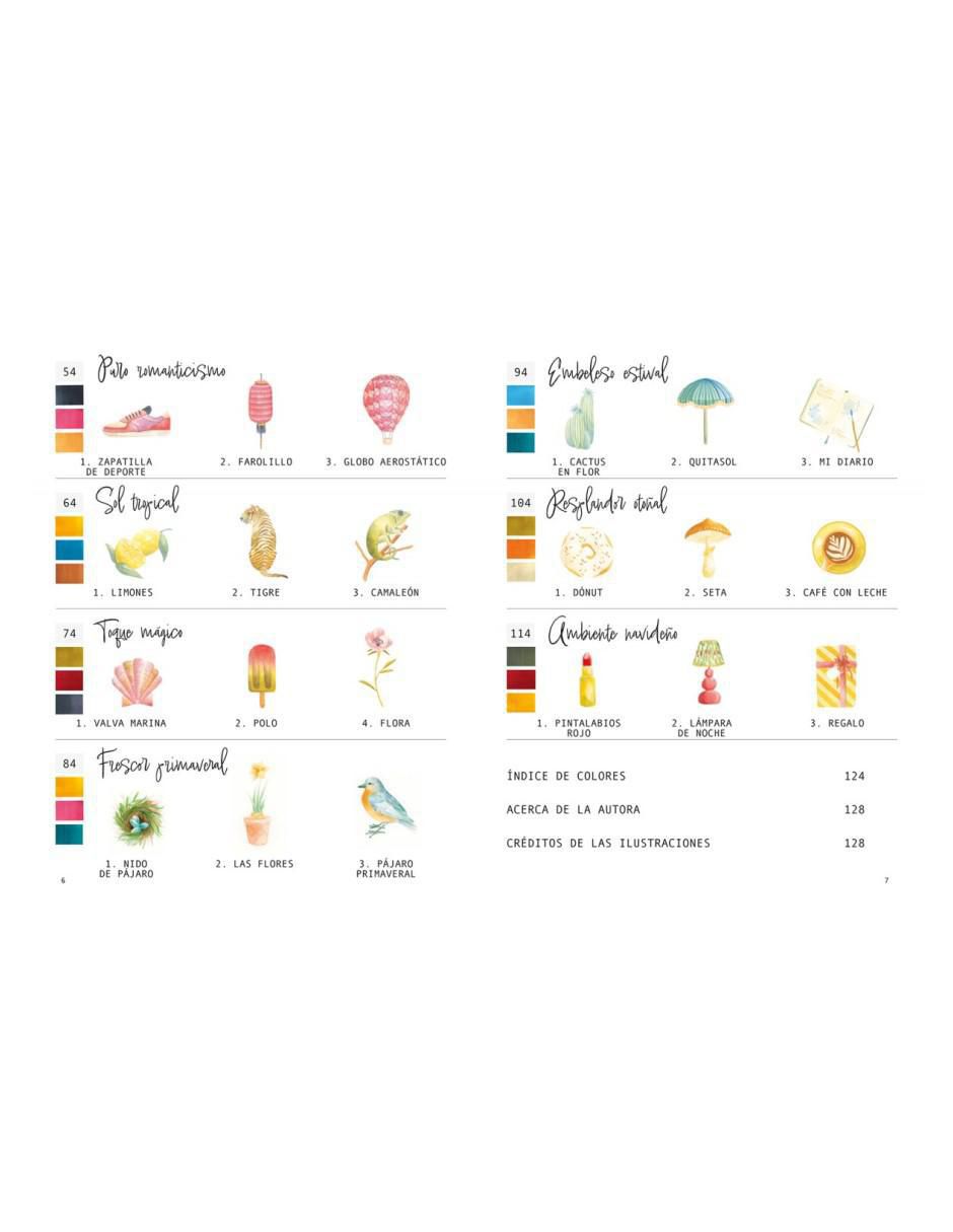 Libro Acuarelas en 3 Colores de Katie Putt 2