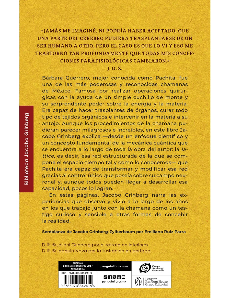 Libro Pachita de Jacobo Grinberg-Zylberbaum 2