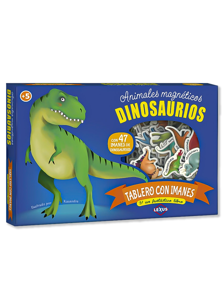 Animales magnéticos Dinosaurios - tablero con imanes y un fantástico libro de Susaeta Ediciones