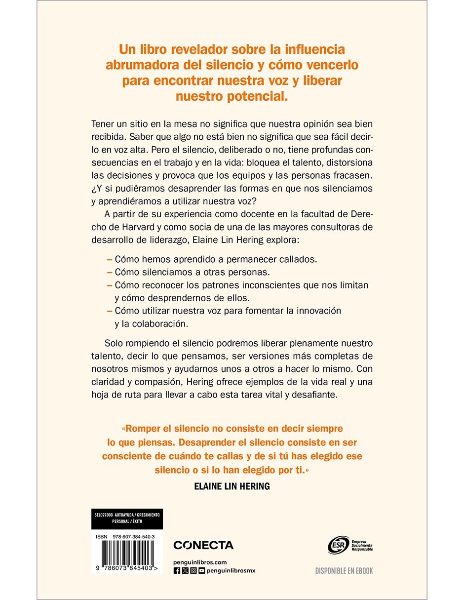 Libro Rompe tu silencio de Elaine Lin Hering 2