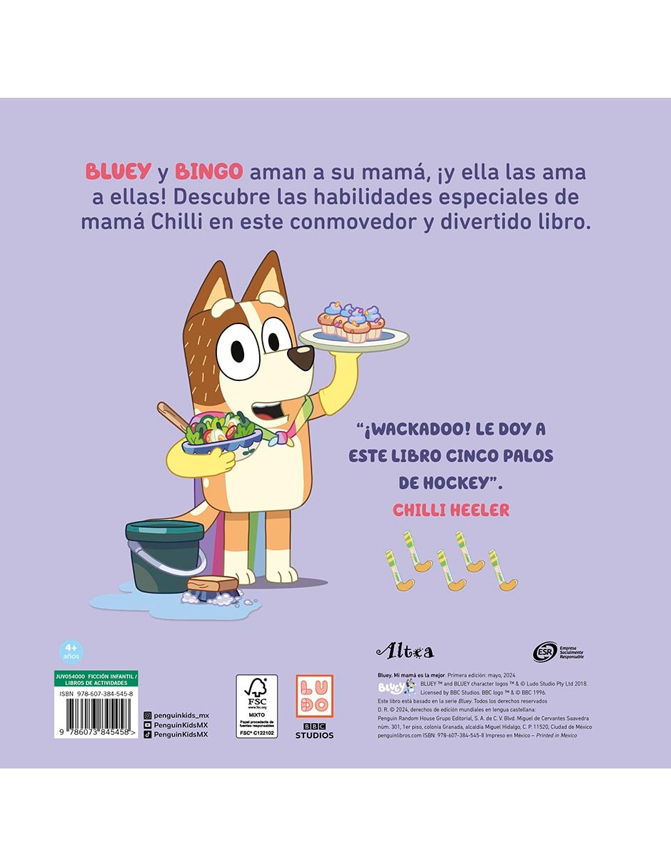Libro Bluey: Mi mamá es la mejor de Bluey 2