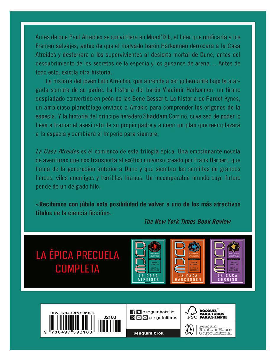 Libro Dune La casa de Atreides de Brian Herbert / Kevin J Anderson 2