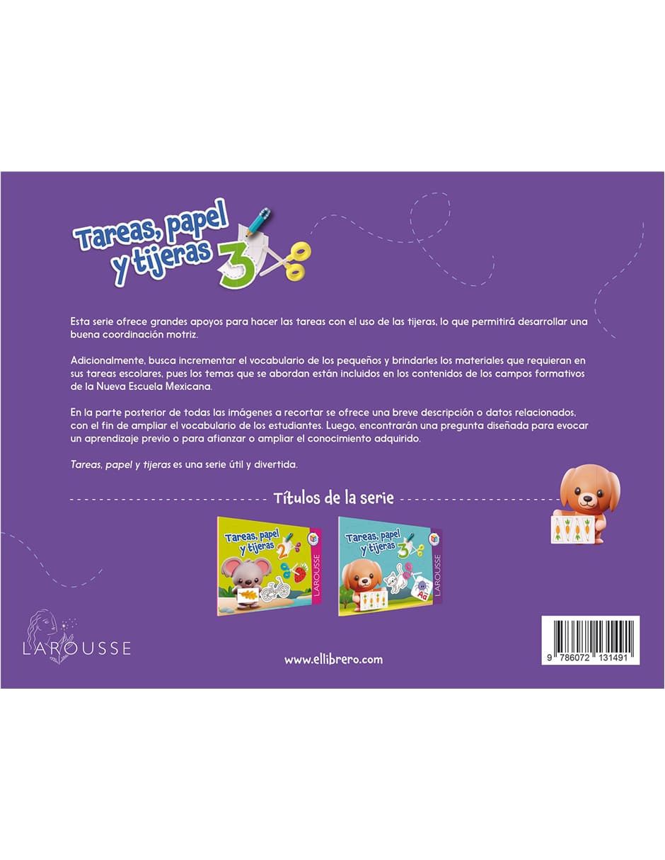 Libro Tareas, Papel y Tijeras 3 de Salvador Sergio Ávila Figueroa 2