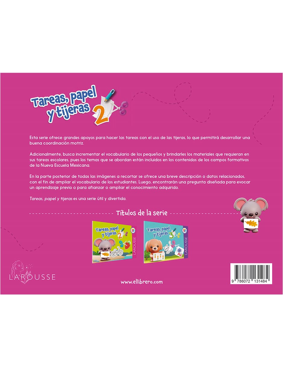 Libro Tareas, Papel y Tijeras 2 de Salvador Sergio Ávila Figueroa 2