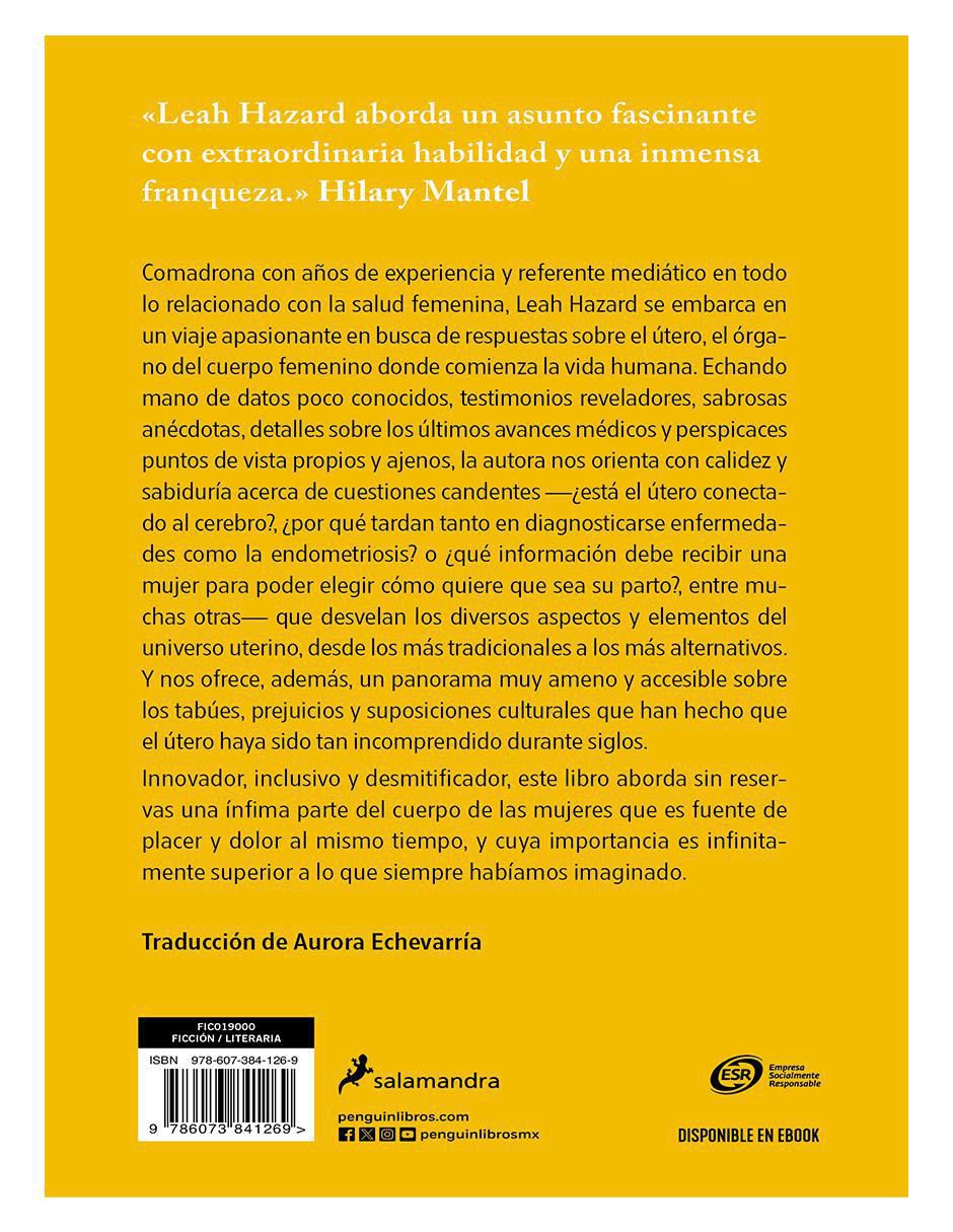 Libro El Útero: La historia secreta de nuestros comienzos de Aurora Echevarría Pérez 2
