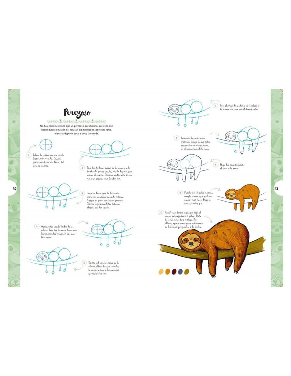 Libro Dibujar en 10 pasos: Animales adorables de Justine Lecouffe 3
