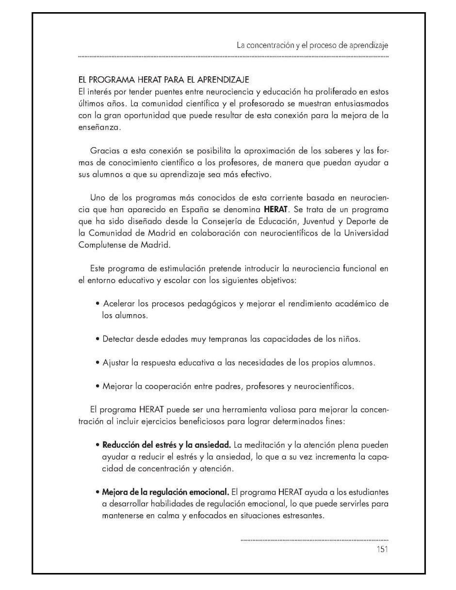 Libro Técnicas para mejorar la concentración de Borja Quicios Abergel 3