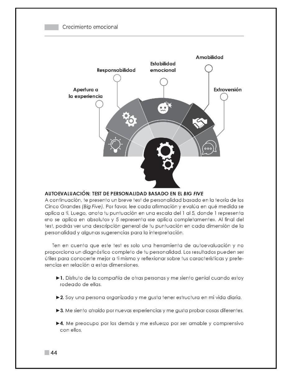 Libro Crecimiento Emocional: Dinámicas, juegos y actividades de Borja Quicios Abergel 4