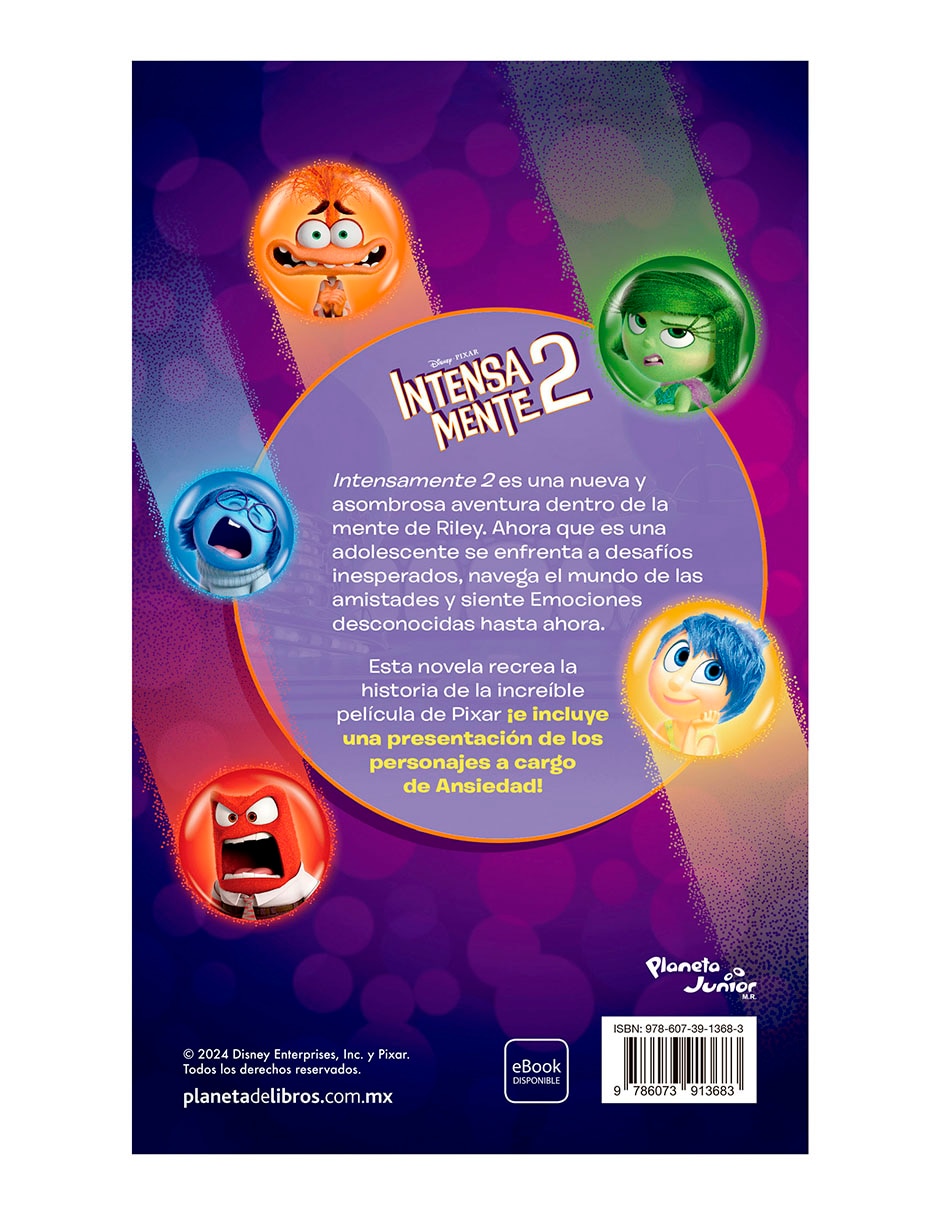 Libro Intensamente 2 La Novela de Disney 2