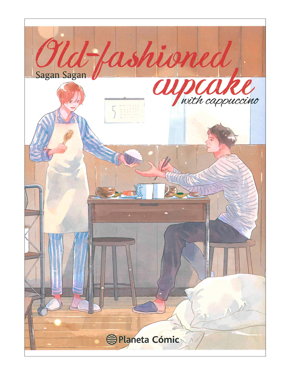 Manga Old-Fashioned Cupcake With Capuccino