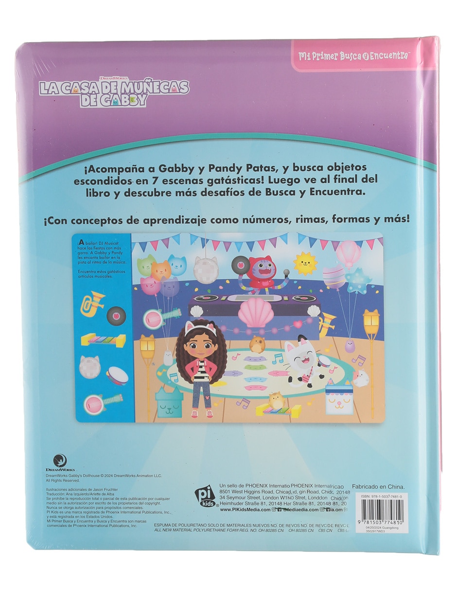 Libro Mi primer Busca y Encuentra La Casa de Muñecas de Gabby de 2