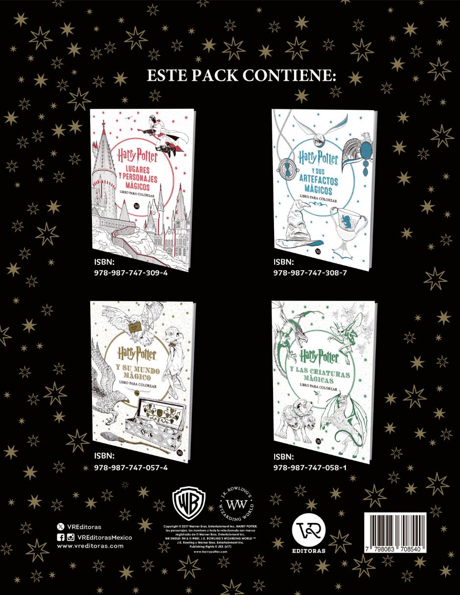 Pack Harry Potter libro para colorear de VR Editoras 2