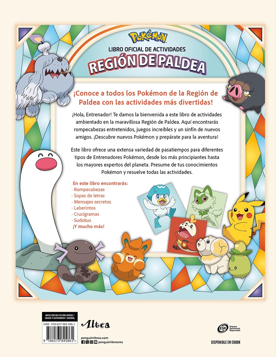 Libro Región de Paldea de The Pokémon Company 2