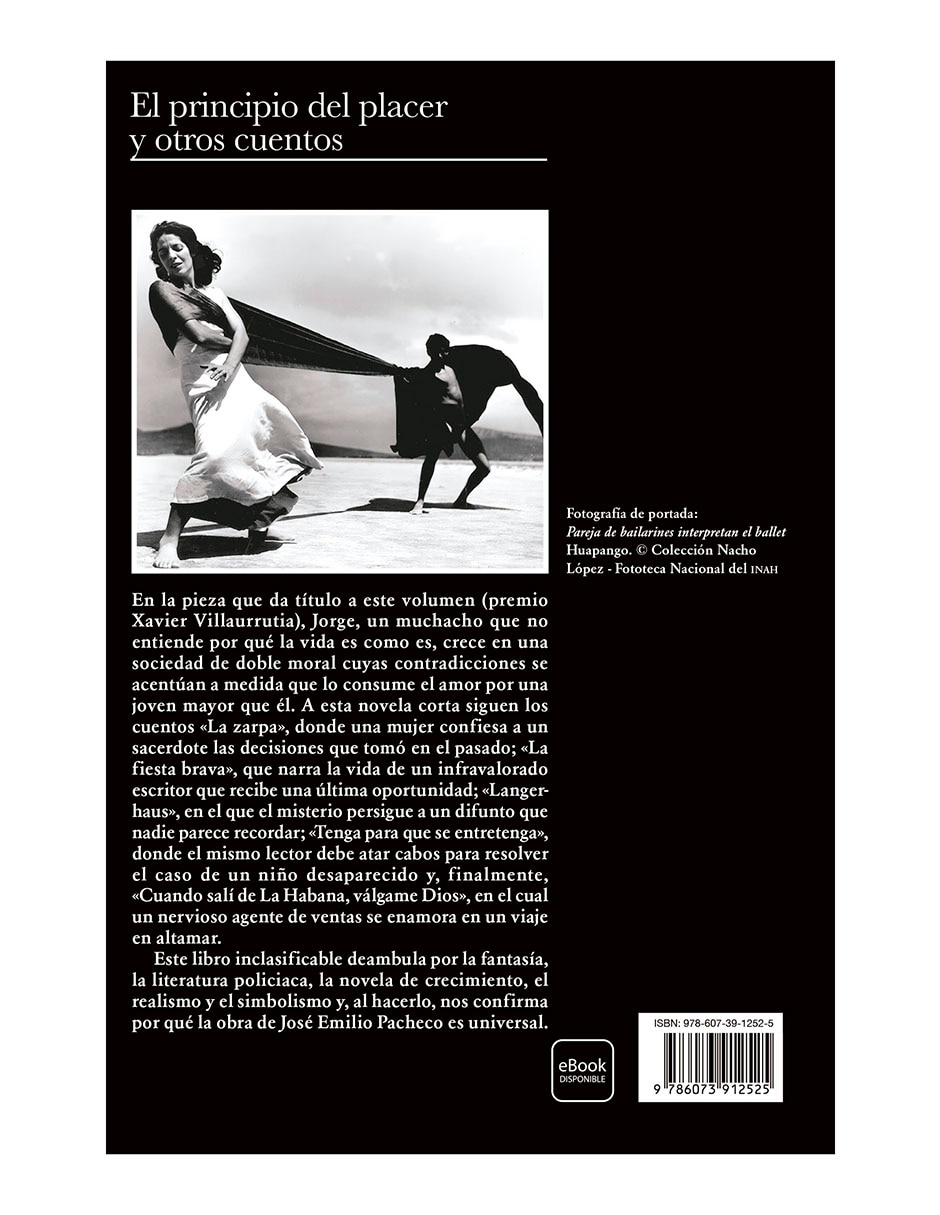 Libro El principio del placer y otros cuentos de Jose Emilio Pacheco 2