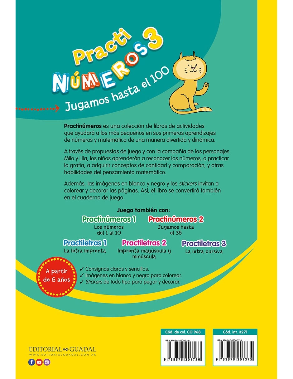 Libro Practi Números 3: Jugamos Hasta el 100 de Varios autores 2