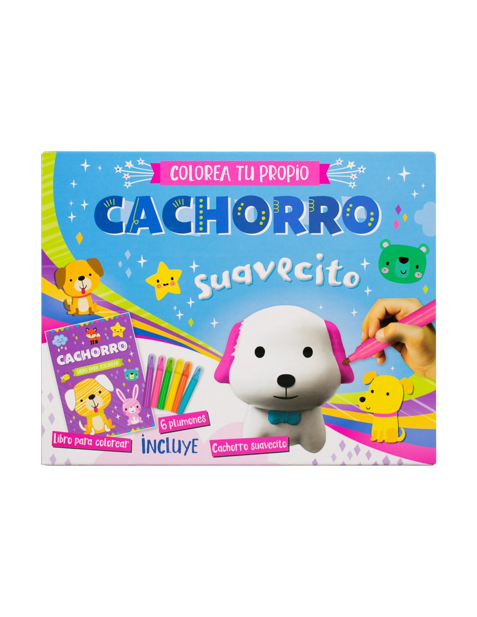 Libro Colorea a tu propio cachorro suavecito de Silver Dolphin