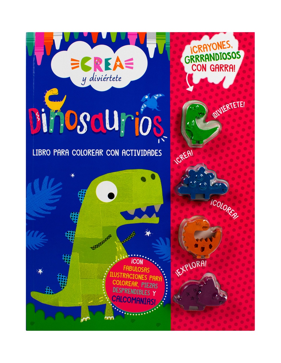 Libro Crea y diviertete: dinosurios de Silver Dolphin Libro Crea y diviertete: dinosurios de Silver Dolphin