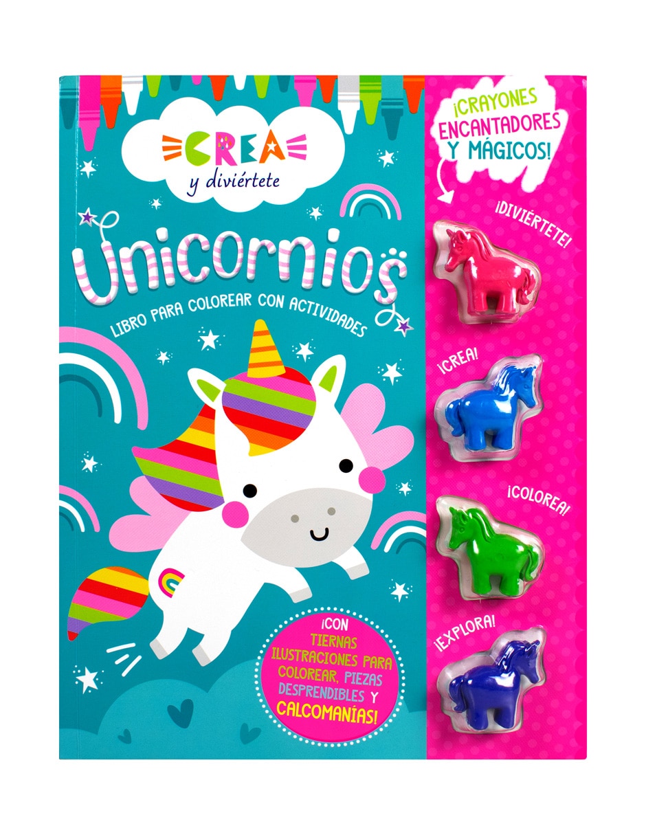 Libro Crea y diviértete: Unicornios de Silver Dolphin Libro Crea y diviértete: Unicornios de Silver Dolphin