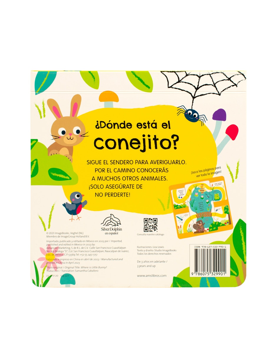 Libro ¿Dónde está el conejito? de Silver Dolphin 2