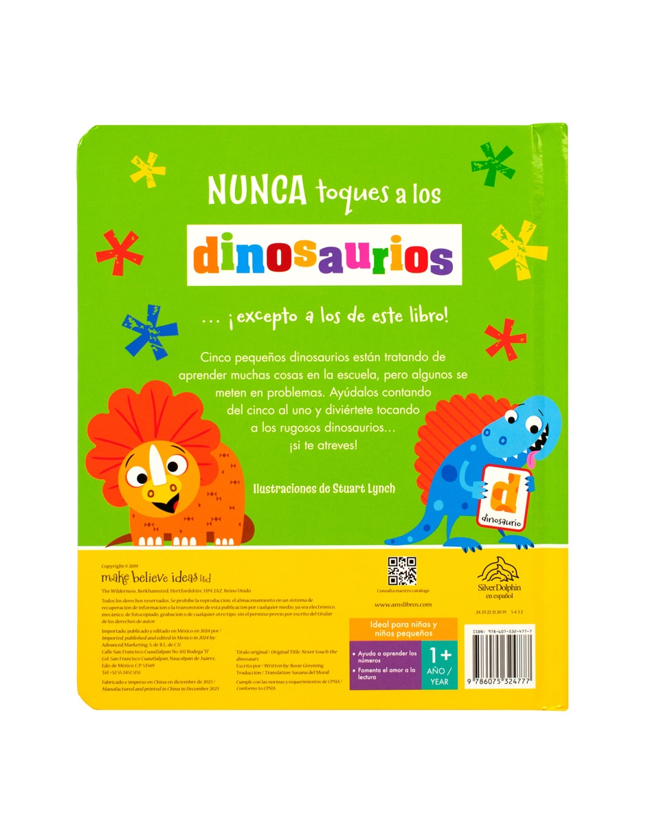 Libro Nunca toques a los Dinosaurios de Silver Dolphin 2