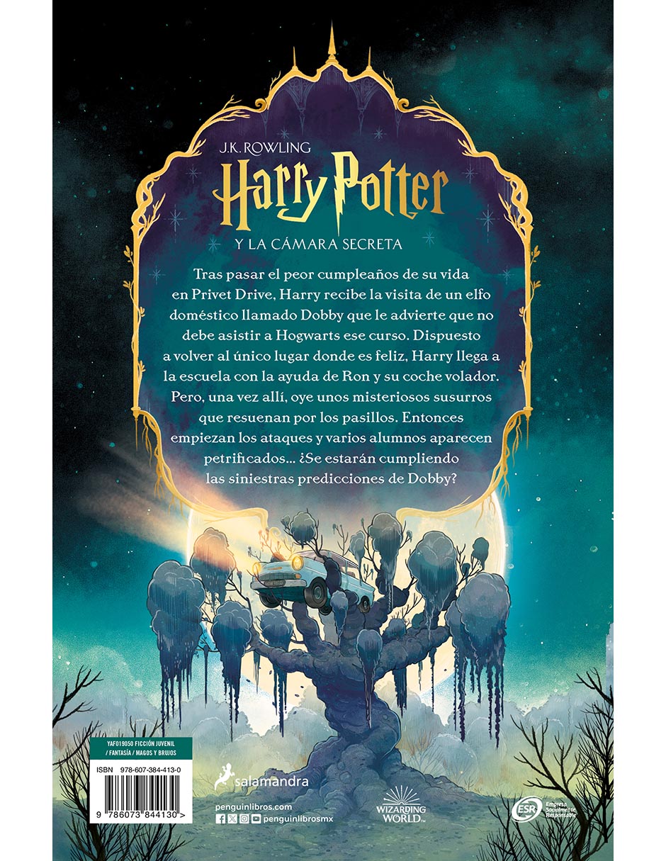 Libro Harry Potter y La Cámara Secreta de J.K. Rowling 2