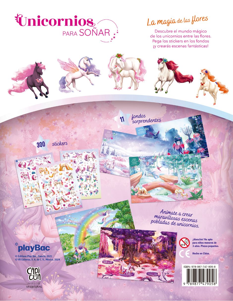 Libro Unicornios para Soñar La Magia de Las Flores de Capicua 2