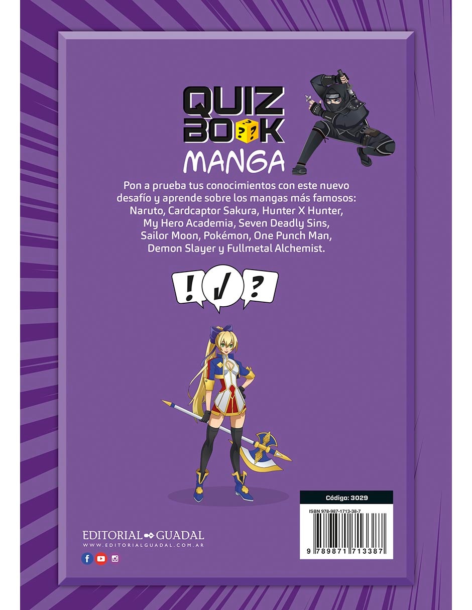 Libro Quiz Book: Manga de Editorial Guadal 2