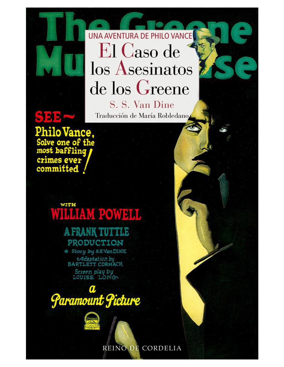 Libro El Caso De Los Asesinatos De Los Greene de S.S. Van Dine
