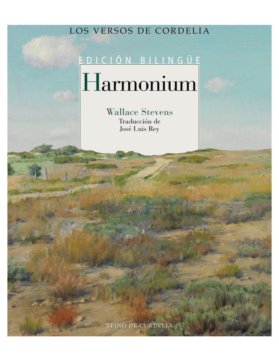 Libro Harmonium de Wallace Stevens