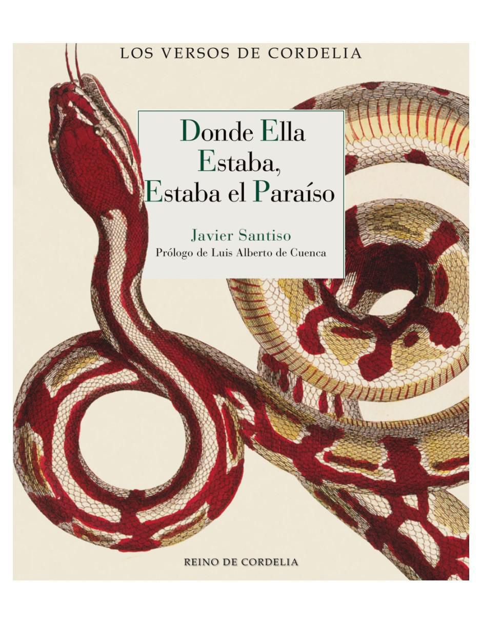 Libro Donde ella estaba, estaba el paraíso de Javier Santiso