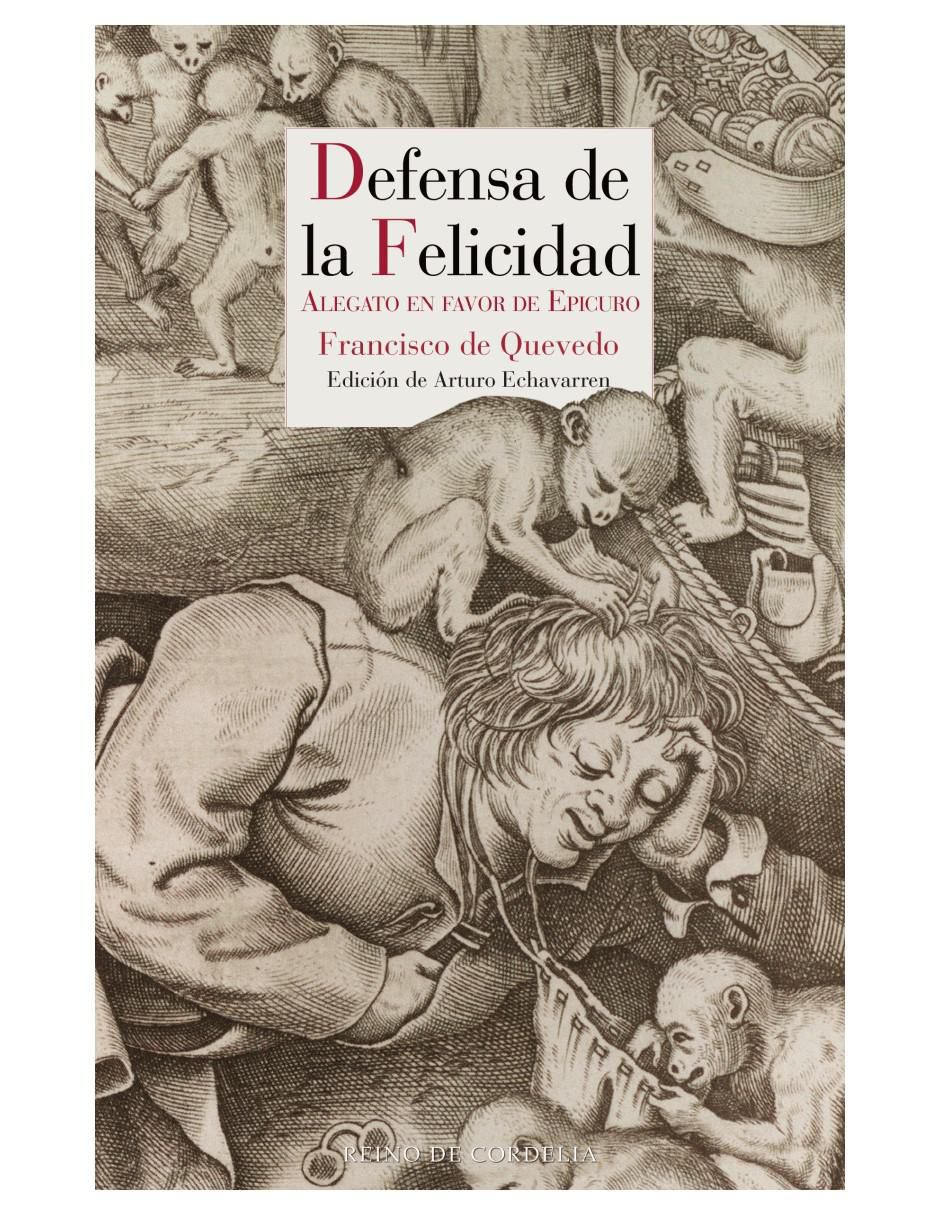 Libro Defensa de la felicidad de Francisco De Quevedo 2