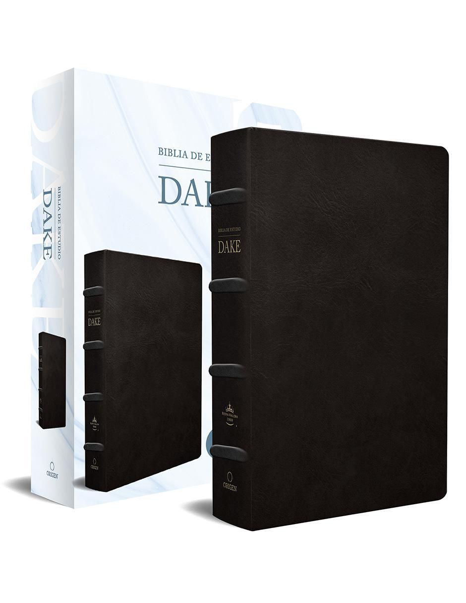 Libro Rvr 1960 Biblia de Estudio Dake Piel Negra de Reina Valera