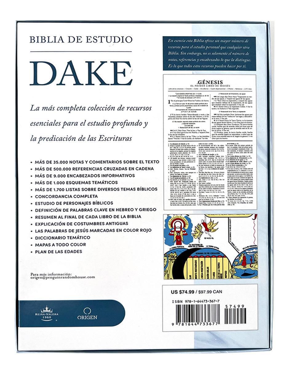 Libro Rvr 1960 Biblia de Estudio Dake Piel Negra de Reina Valera 4