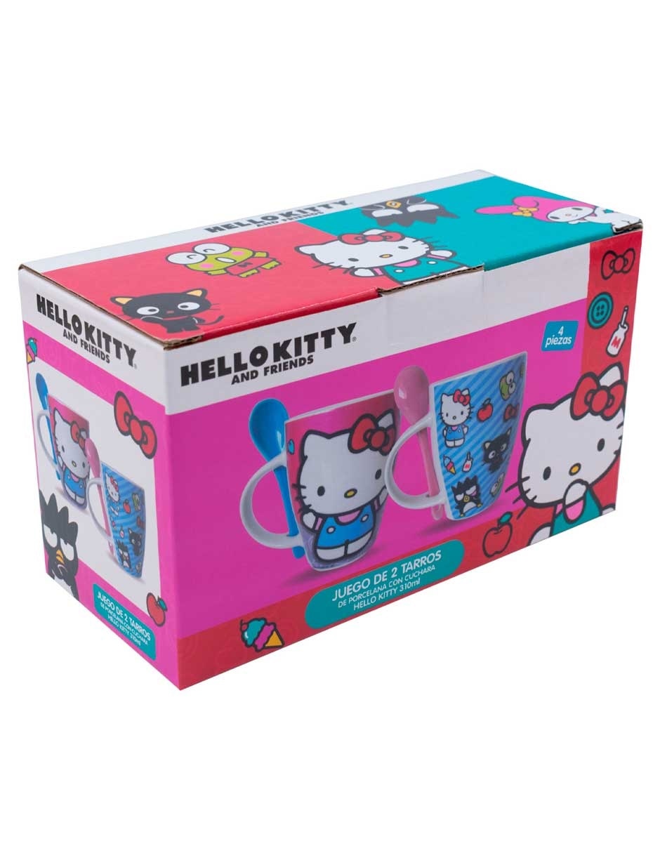Set de tazas infantil Hello Kitty 4 piezas 6