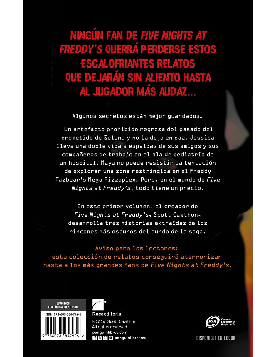 Libro Five Nights At Freddy's / Historias Del Pizzaplex / 1 El Juego De Lally de Scott Cawthon / Elia Maqueda López / Kelly Parra / Andrea Waggener 2